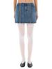 Jean Paul Gaultier Miniskirt With Double Zipper Skirt - Denim - Thumbnail 1