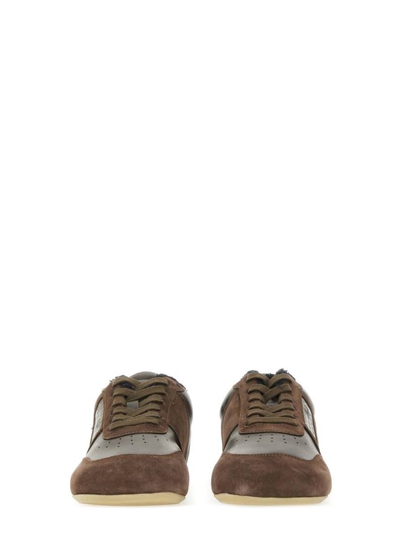 MM6 Maison Margiela Leather Sneaker - Brown