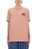 Etro T-shirt With Pegasus T-Shirt - Pink - Thumbnail 1