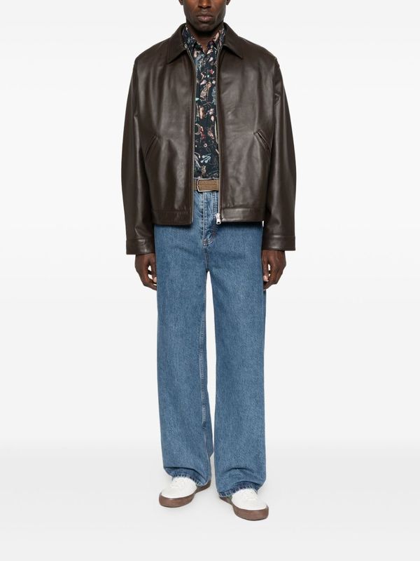 PAUL SMITH Printed Cotton Shirt - Blue