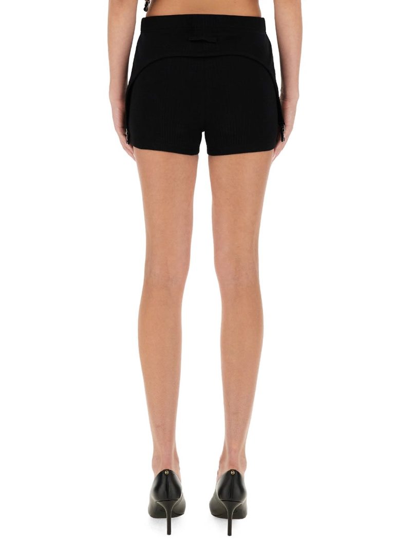 Jean Paul Gaultier Mini Shorts the Garter Shorts Shorts - Black