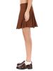 Marni Pleated Miniskirt - Brown - Thumbnail 3