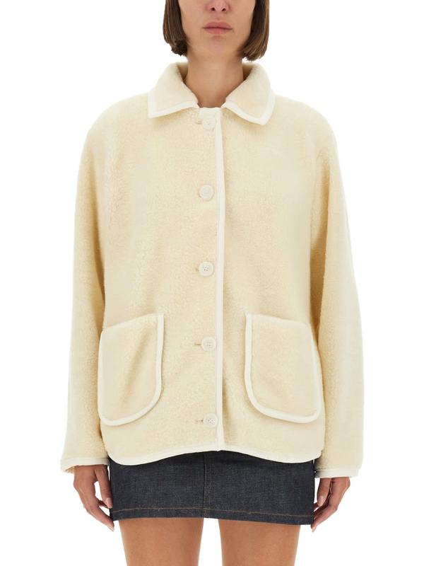A.P.C. Blouson Jacket Estelle Jacket - Ivory