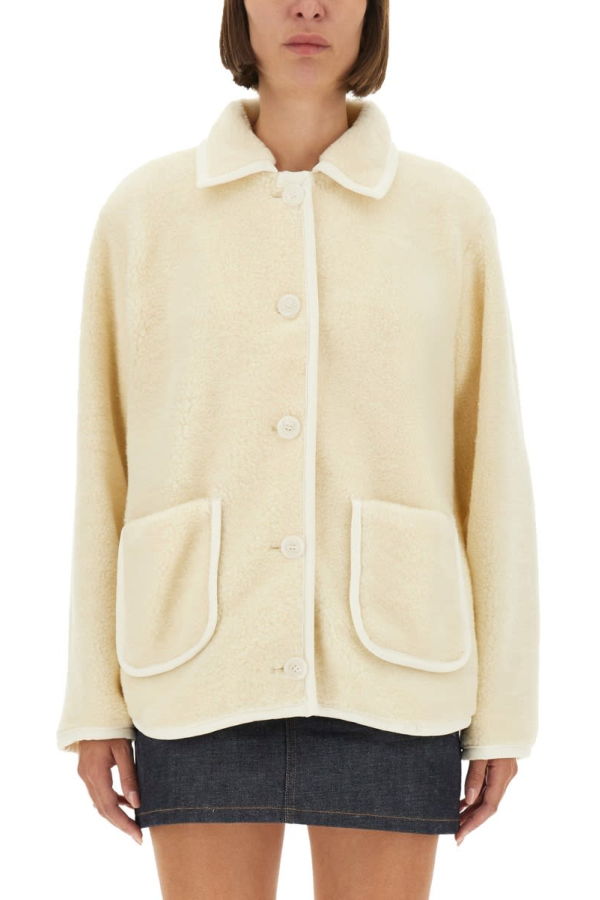 A.P.C. Blouson Jacket Estelle Jacket - Ivory
