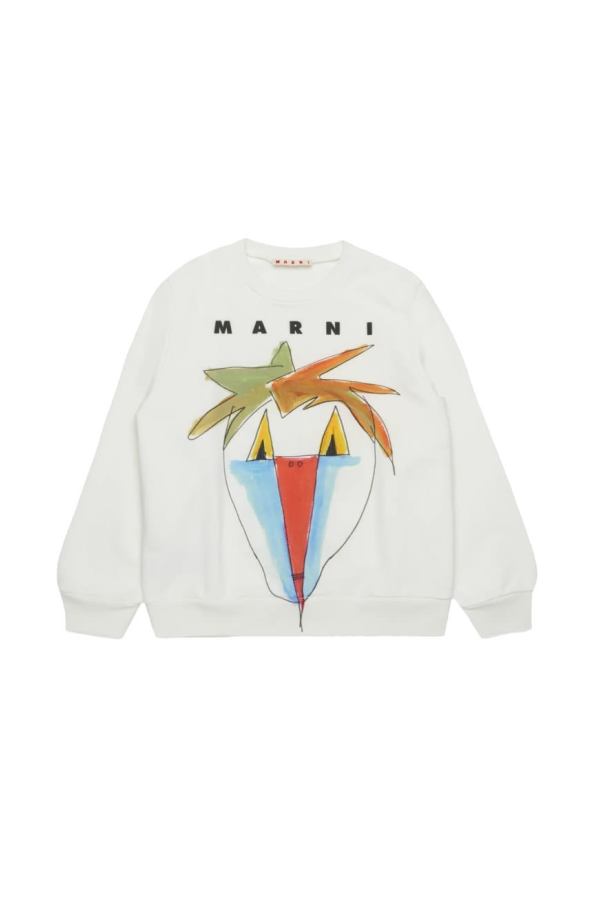 KIDS Marni Sweatshirt With Logo And Design - Sweatshirt - Multicolour
