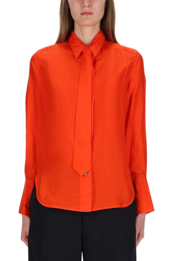 PAUL SMITH Shirt With Tie Shirt - Red