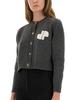 Patou Cardigan With Logo - Gray - Thumbnail 4