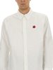 Kenzo Shirt With Boke Flower Embroidery Shirt - White - Thumbnail 4