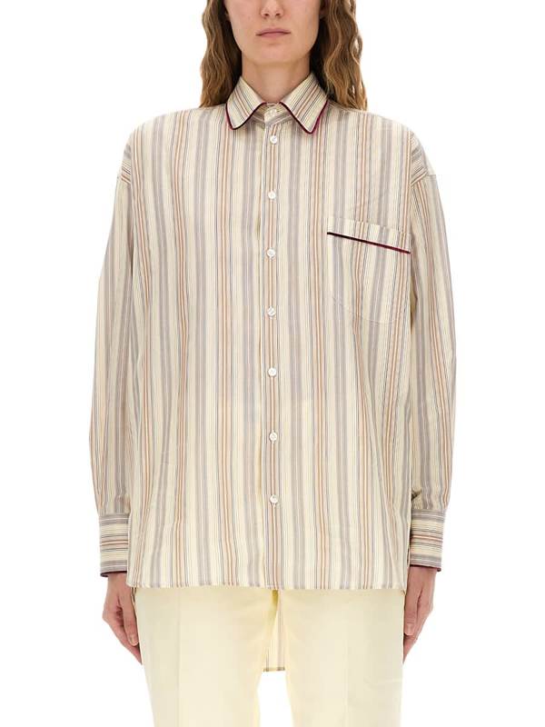 Etro Striped Cotton Shirt - Multicolour
