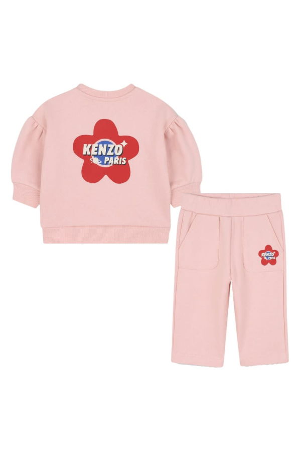 KIDS Kenzo Sweatshirt With Pants Set - Pink