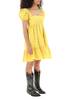 Ganni Mini Dress - Maize (Yellow) - Thumbnail 2