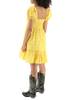 Ganni Mini Dress - Maize (Yellow) - Thumbnail 3