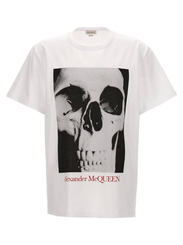 Alexander McQueen Printed T-Shirt - White/Black