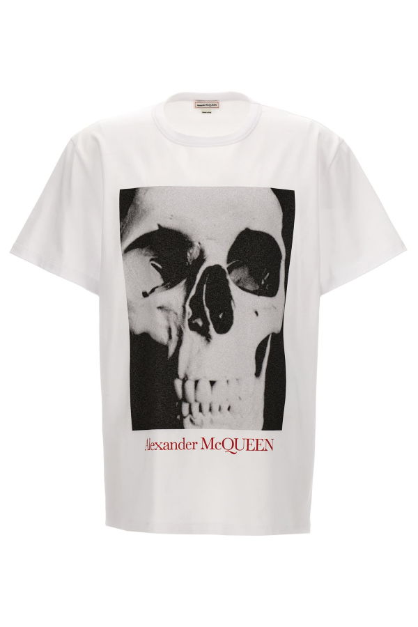 Alexander McQueen Printed T-Shirt - White/Black