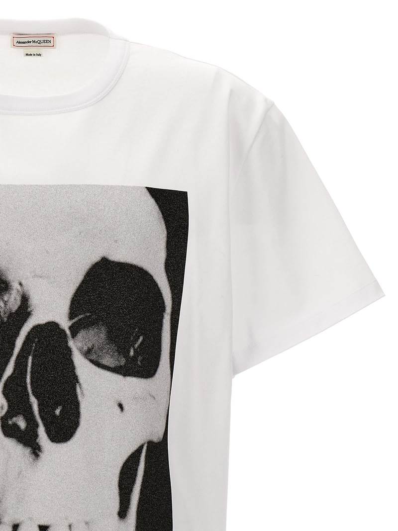 Alexander McQueen Printed T-Shirt - White/Black