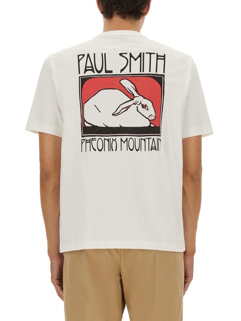 PAUL SMITH PS by Paul Smith T-shirt With Print T-Shirt - White