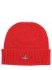 Vivienne Westwood Cashmere Beanie - Red - Thumbnail 1