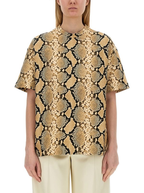Jil Sander T-shirt With Animal Pattern - Animalier