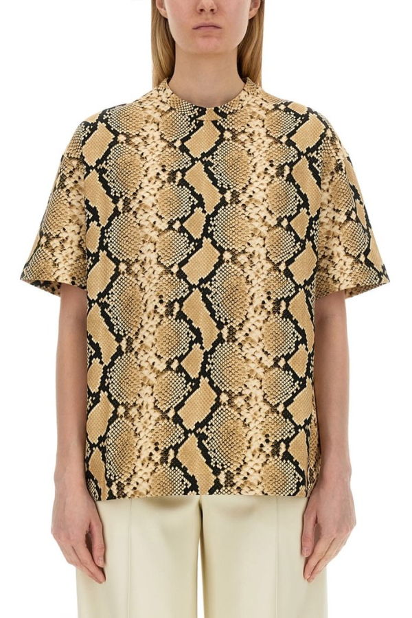 Jil Sander T-shirt With Animal Pattern - Animalier
