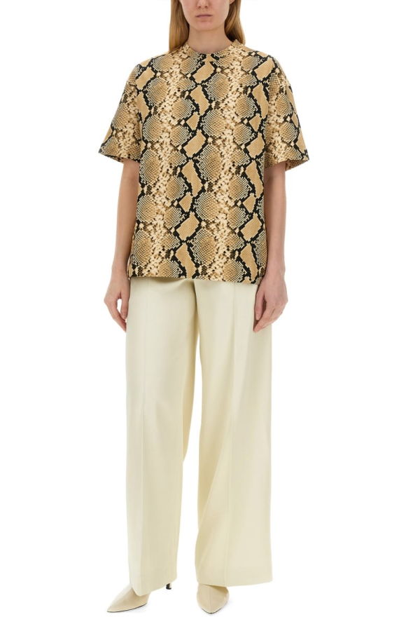 Jil Sander T-shirt With Animal Pattern - Animalier