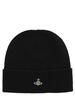 Vivienne Westwood Cashmere Beanie - Black - Thumbnail 1