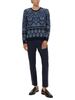 Etro Cotton Jacquard Knit Sweater - Blue - Thumbnail 2