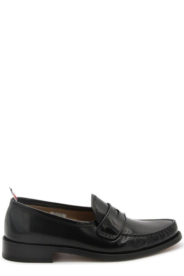 Thom Browne Almond Toe Penny-slot Loafers - Black