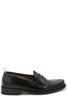 Thom Browne Almond Toe Penny-slot Loafers - Black - Thumbnail 1