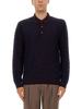 Etro Long-Sleeved Polo Shirt - Blue - Thumbnail 1