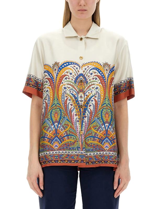 Etro Printed Silk Shirt - Multicolour
