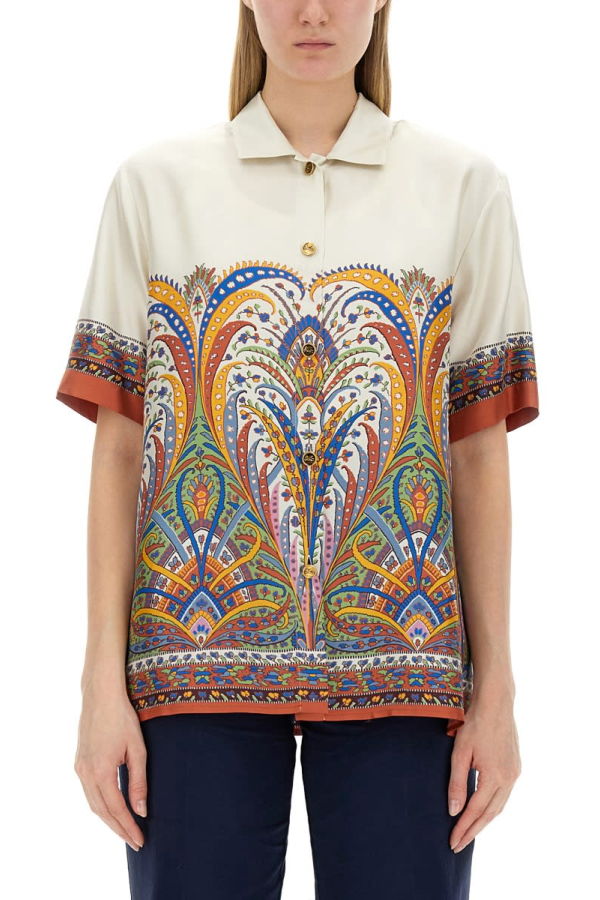 Etro Printed Silk Shirt - Multicolour