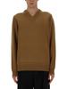 Jil Sander V-Neck Sweater - Beige - Thumbnail 1