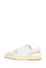 Lanvin Two-tone Leather and Fabric Clay Sneakers - White - Thumbnail 3