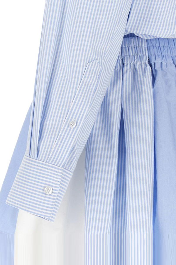 ALEXANDER WANG Prestyled Pleated Boxer Romper - Azure