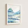 Artxtiles Layered Mountain Small Framed Print - White - Thumbnail 2