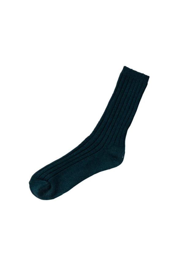Nishiguchi Kutsushita Cashmere Ribbed Socks - Boston Bag