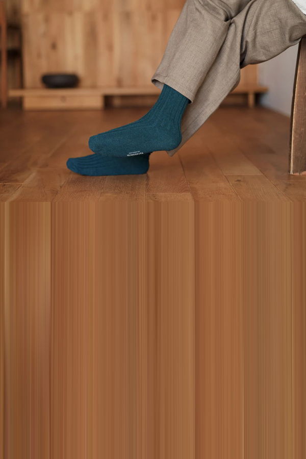 Nishiguchi Kutsushita Cashmere Ribbed Socks - Boston Bag
