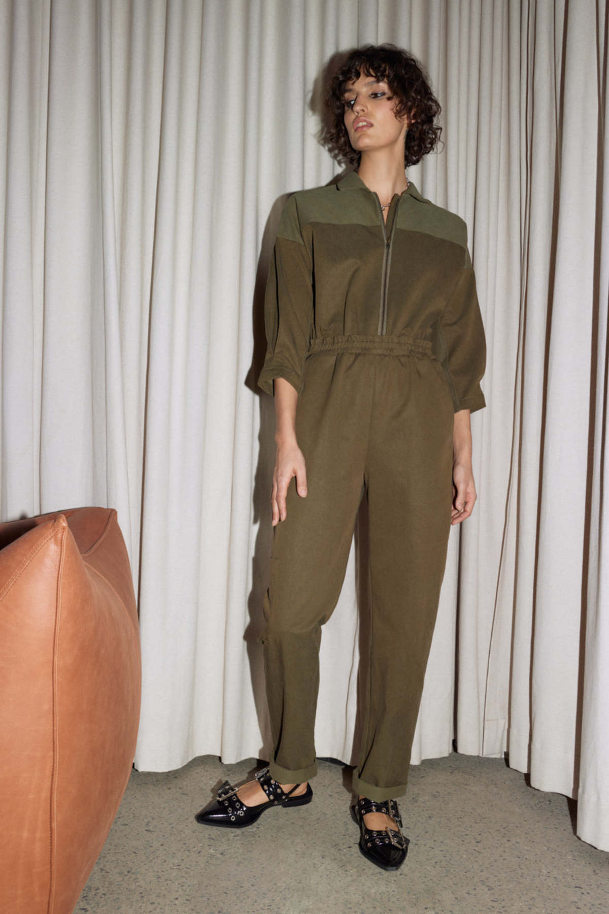 Eve Gravel RIGI combination jumpsuit - Épinette/Kaki/Noir - Image 1 of 1