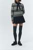 Dunst Pleats Mini Skirt - Navy Stripe - Thumbnail 11