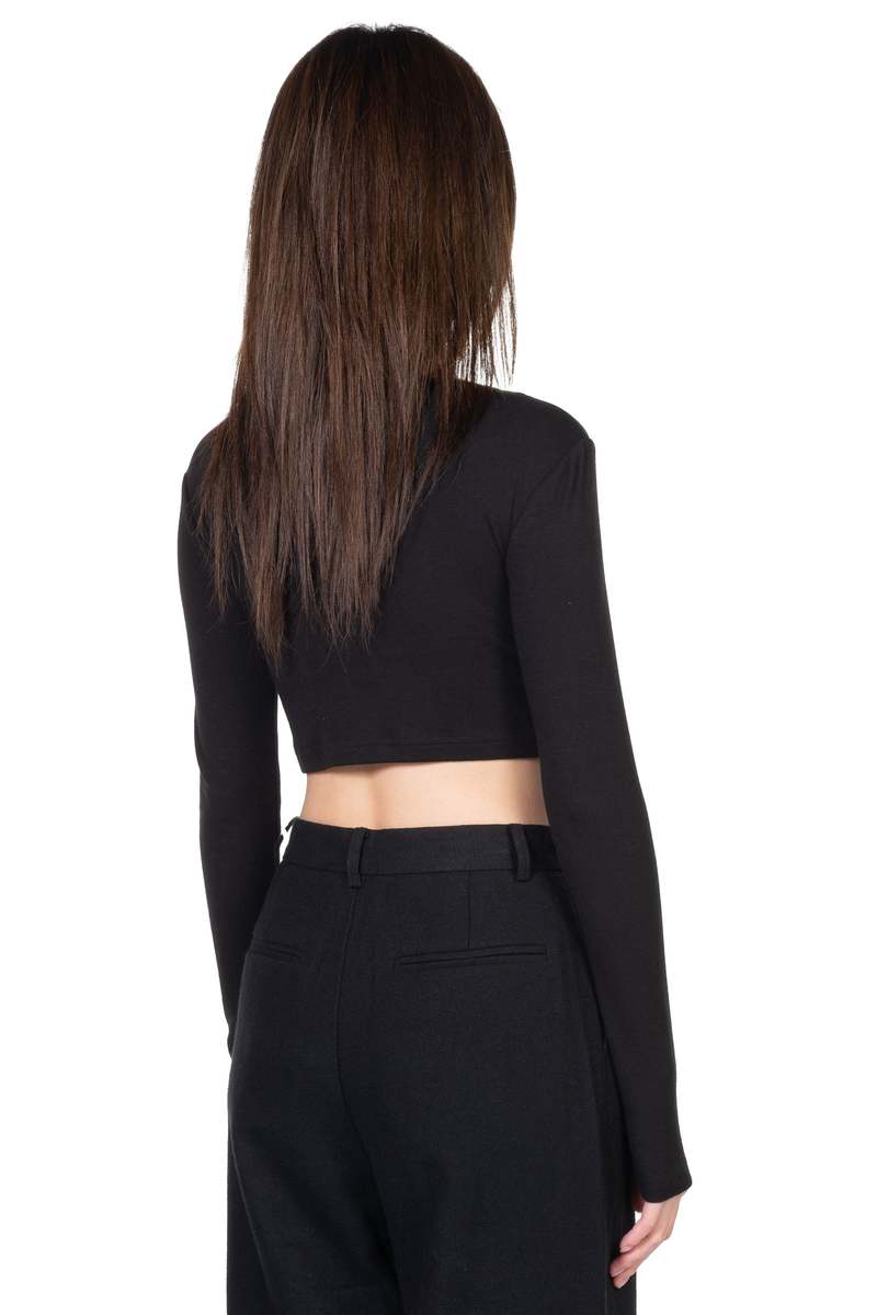 ii sense Ink Long Sleeve Crop Top