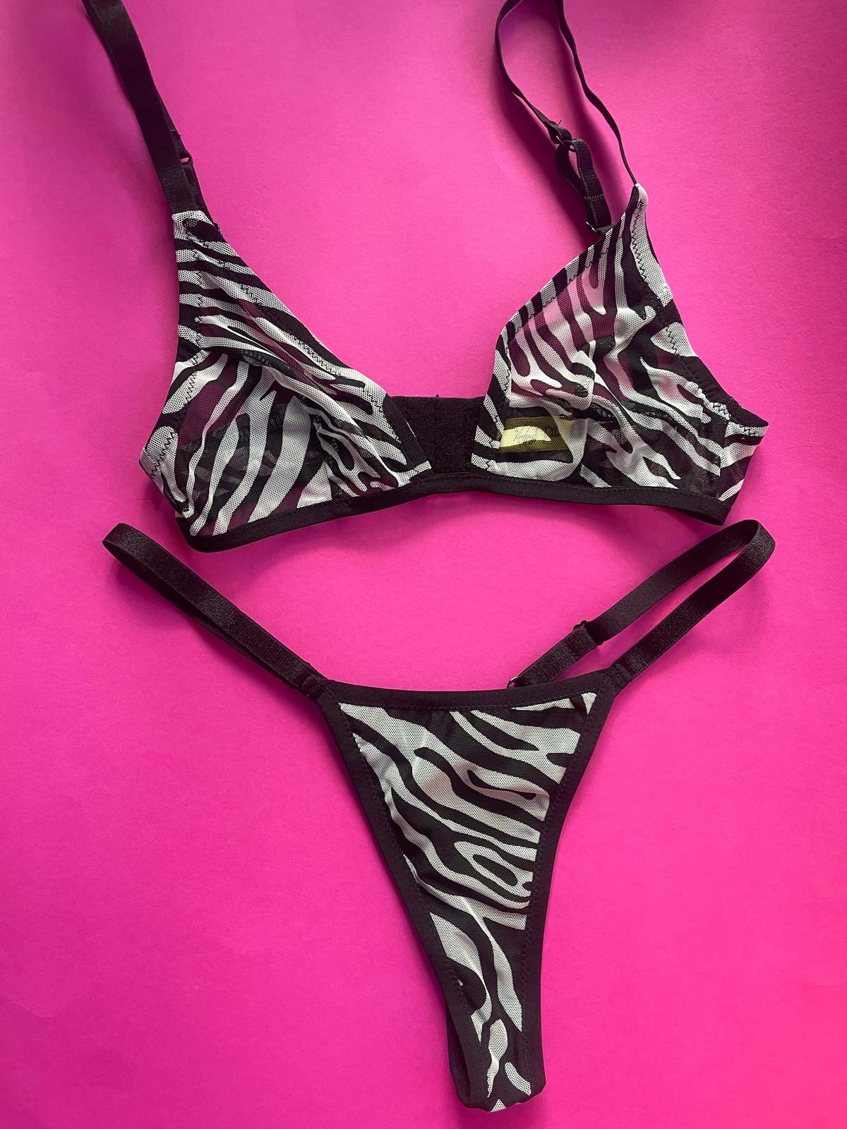 Kayleigh Peddie Ari Triangle Bra - Zebra - Image 3 of 4