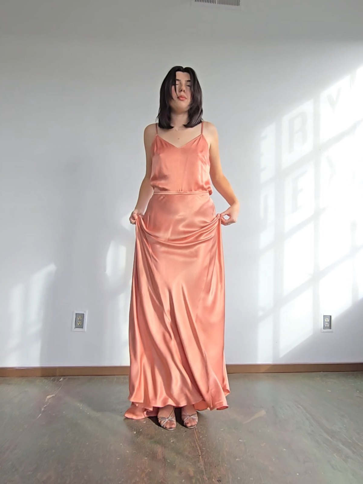 Ghost London Peach Satin Set - Image 2 of 6