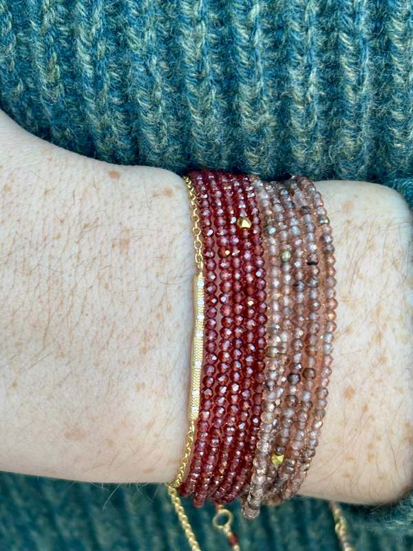 Anne Sportun Red Garnet Wrap Bracelet