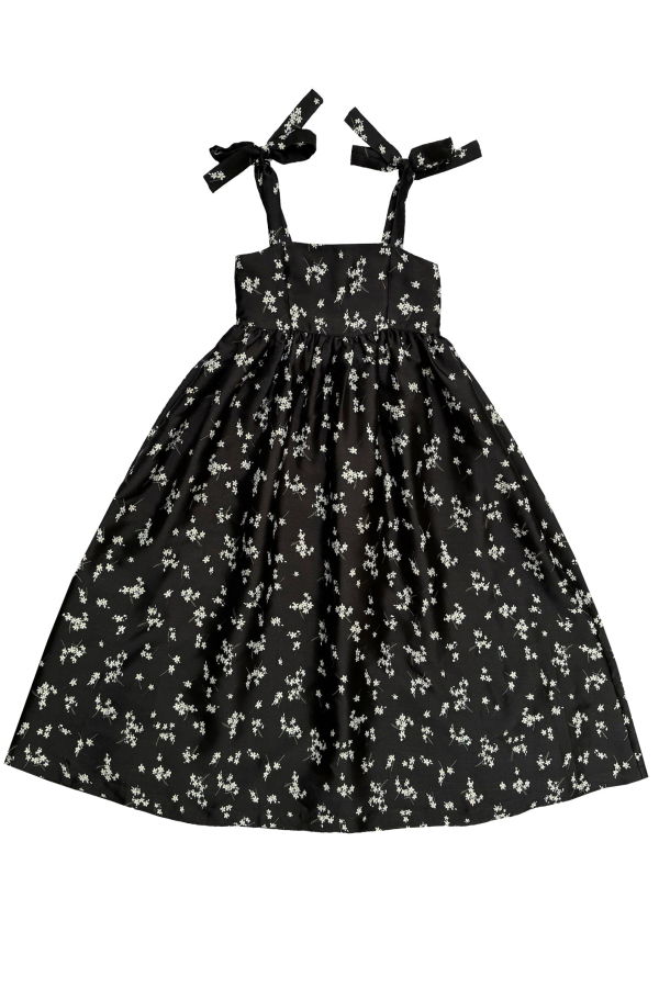 Ali Golden Tie Strap Dress