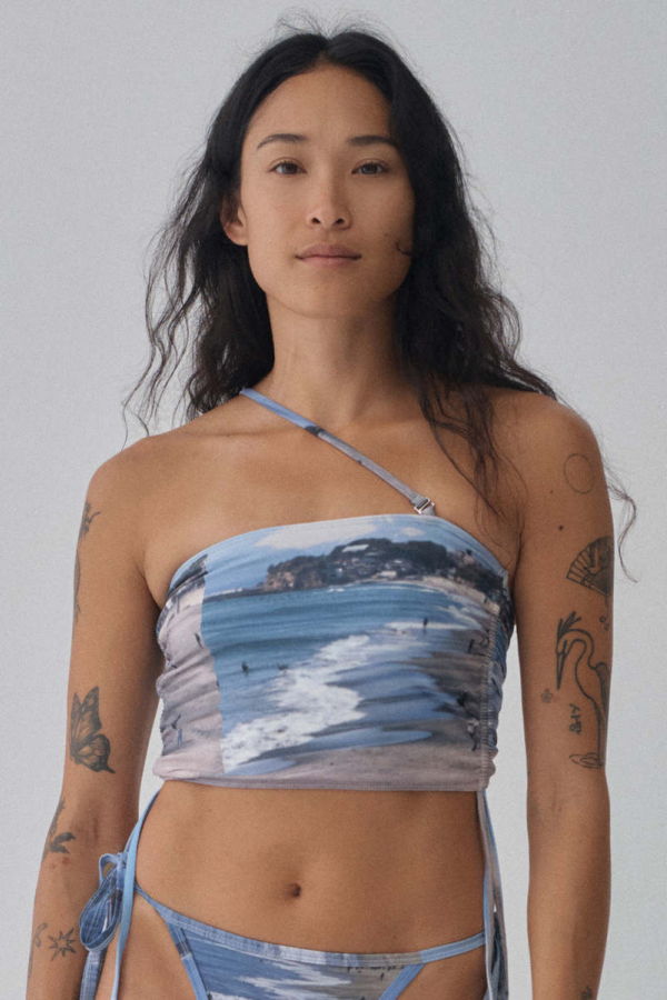 Hakea Seams Boob Tube Top - Mt Fuji