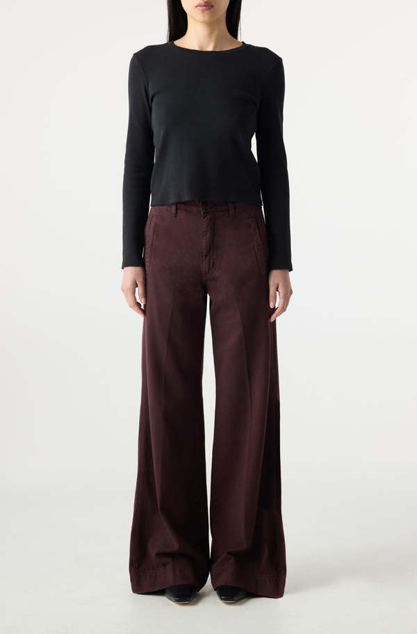 AMO DENIM Frida Trouser - Aubergine