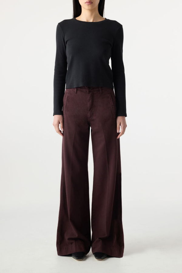 AMO DENIM Frida Trouser - Aubergine