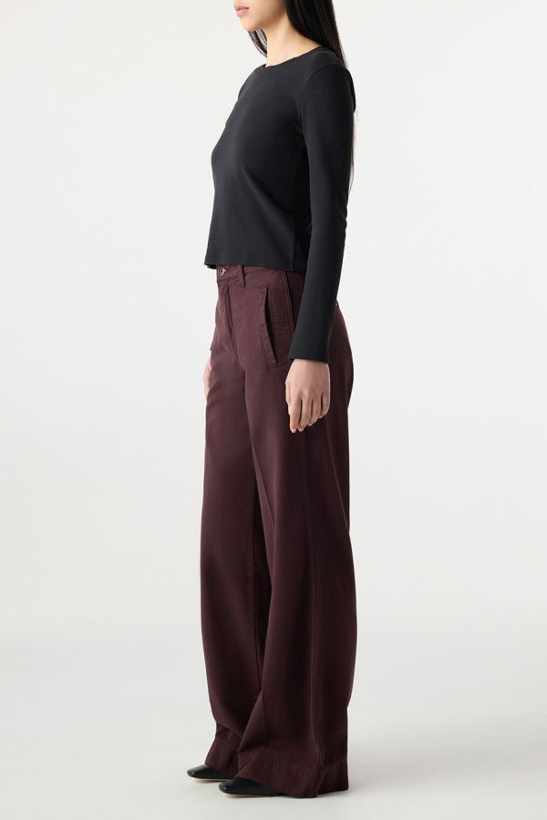 AMO DENIM Frida Trouser - Aubergine