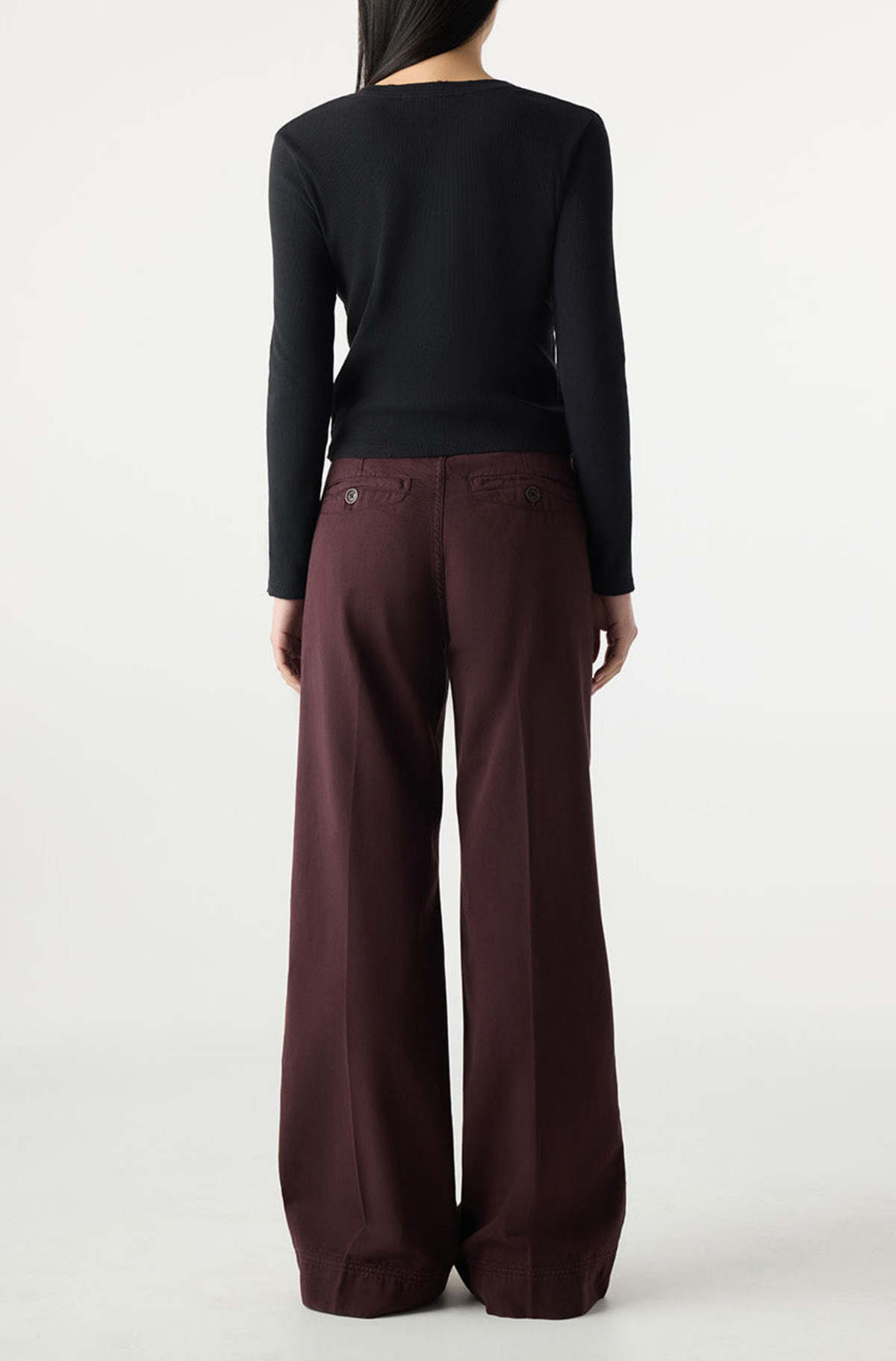 AMO DENIM Frida Trouser - Aubergine - Image 3 of 4