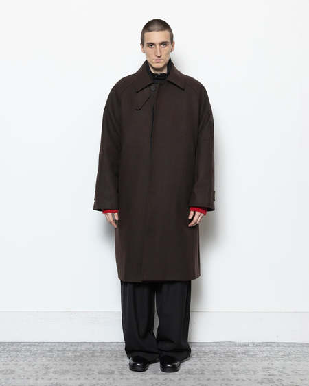 Studio Nicholson Romer Coat - Black | Garmentory
